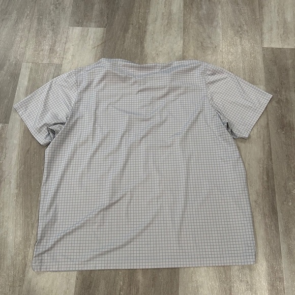 Men's Gray Checkered Shirt 4XLT - Picture 3 of 3